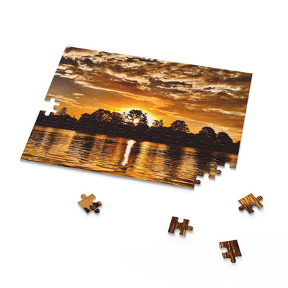 Sunset by the Riverside MarPuzzle (120, 252, 500-Piece)