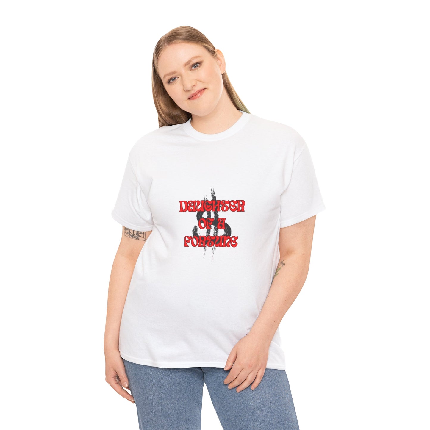 Quirky Tee (Daughter of a Fortune) Unisex Heavy Cotton Tee