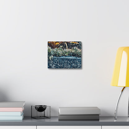 Table Rain Print on Canvas on Stretched Canvas
