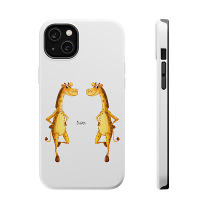 Phone Case Giraffe Twins Magnetic Tough Cases