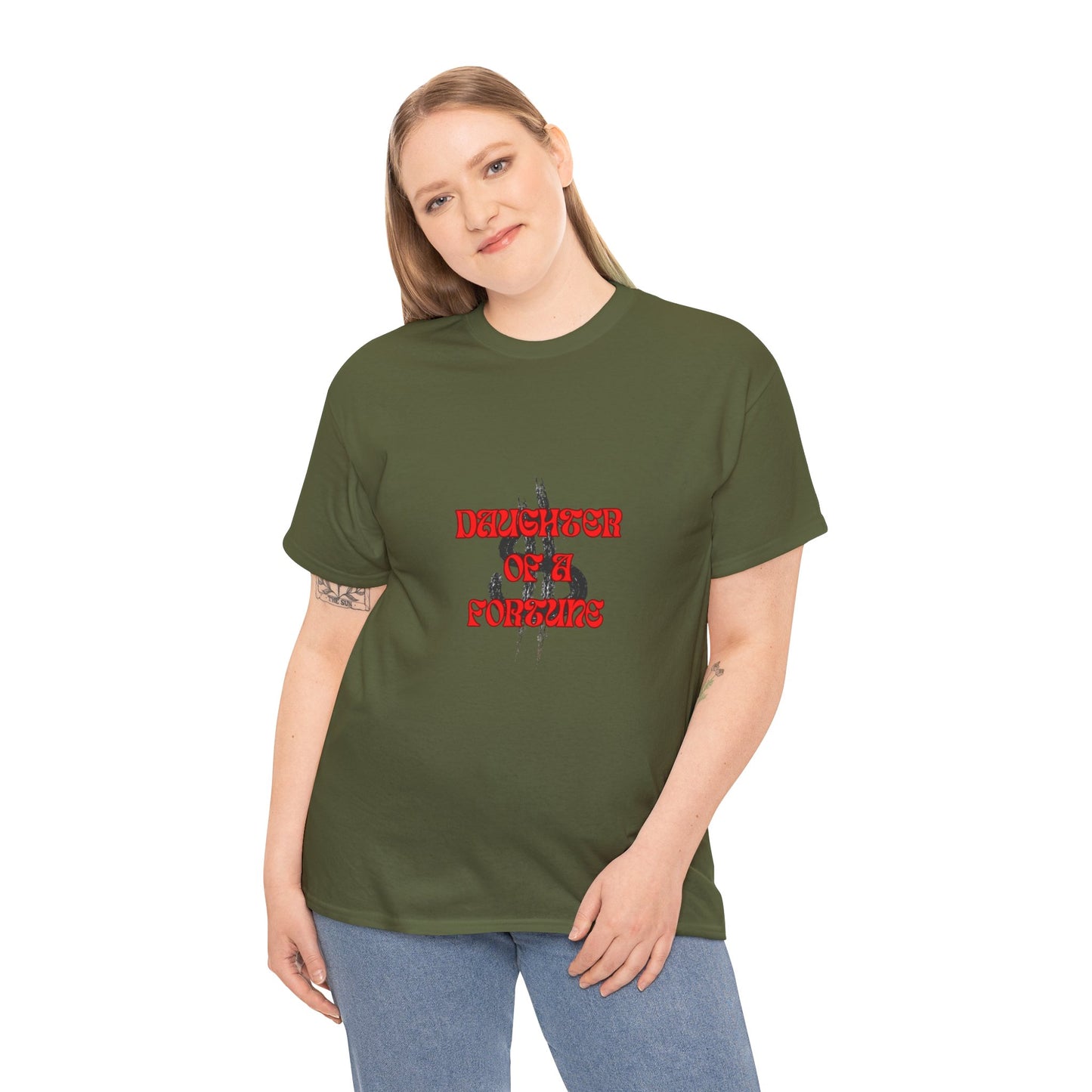 Quirky Tee (Daughter of a Fortune) Unisex Heavy Cotton Tee