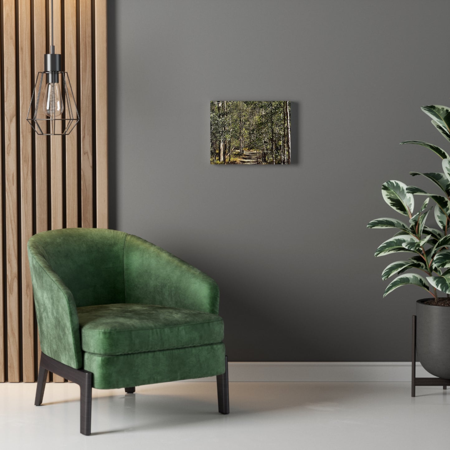 Forest Walk Print on Canvas on Stretched Canvas