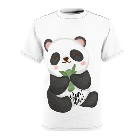 Quirky Tee Panda Unisex Cut & Sew Tee (AOP)