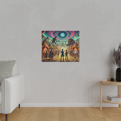 Prints on Canvas A Fantasy Scene at a Wizards Convention