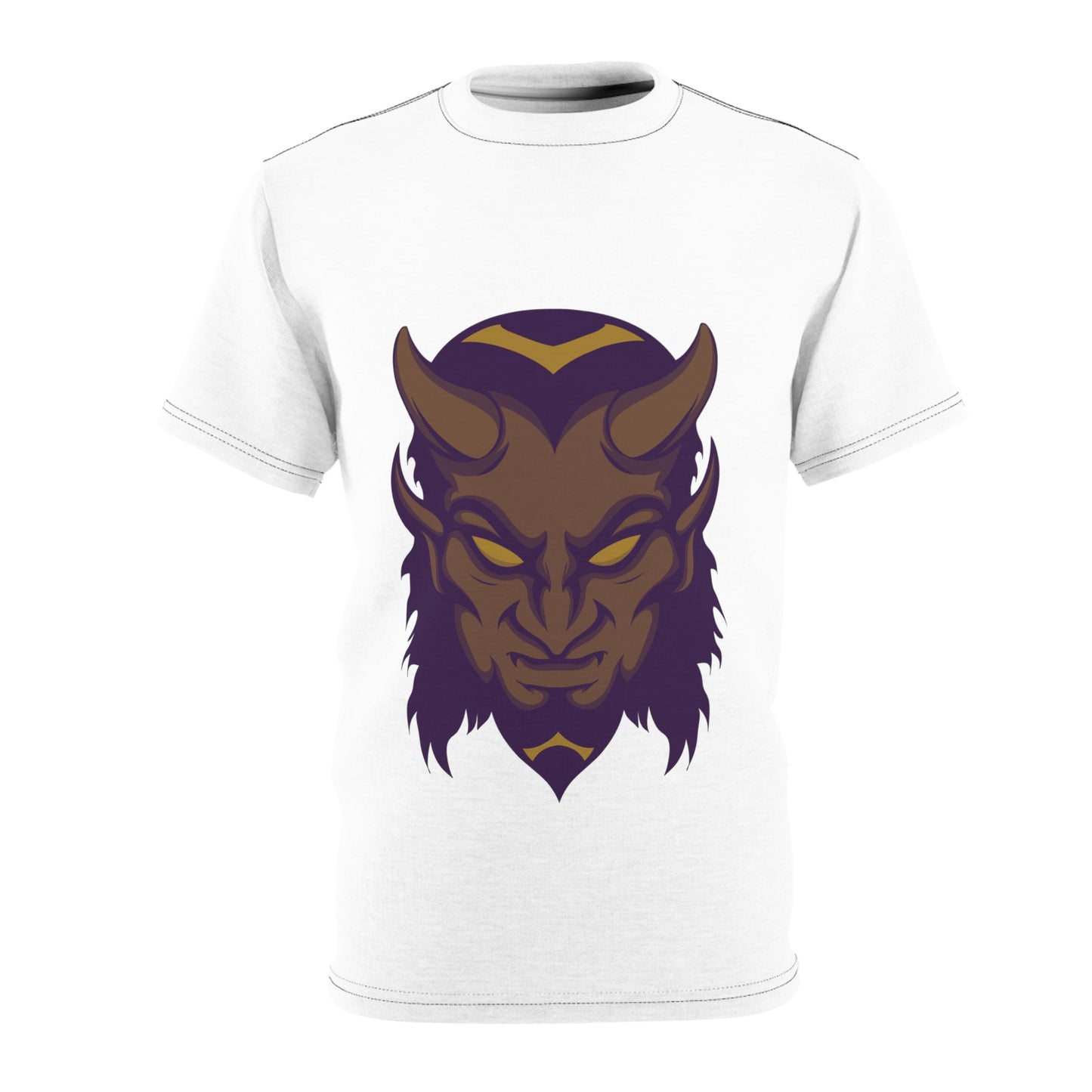 Quirky Tee Mustard Devil Unisex Cut & Sew Tee (AOP)