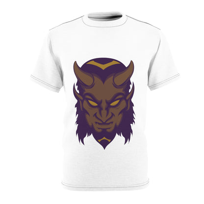 Quirky Tee Mustard Devil Unisex Cut & Sew Tee (AOP)