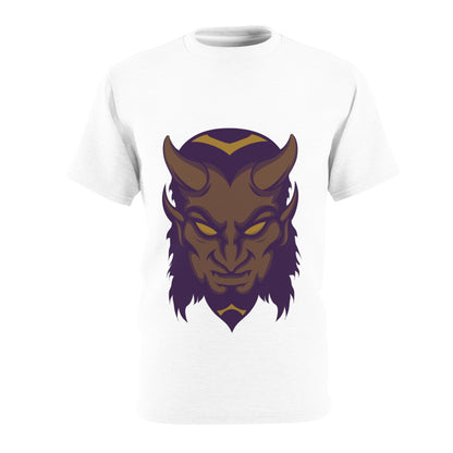 Quirky Tee Mustard Devil Unisex Cut & Sew Tee (AOP)