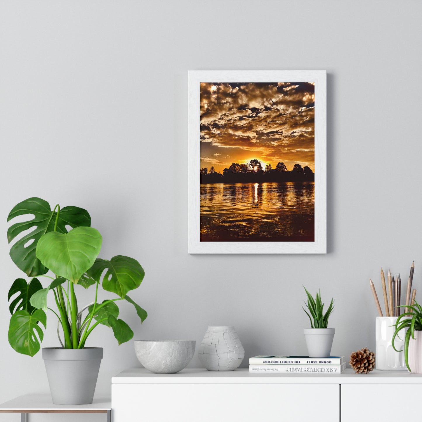 Prints on Canvas Premium Framed Vertical Poster.