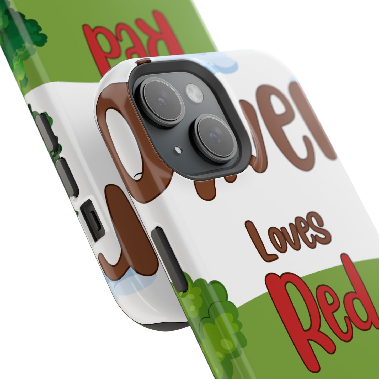of Phone Case Oliver Loves Red Magnetic Tough Cases