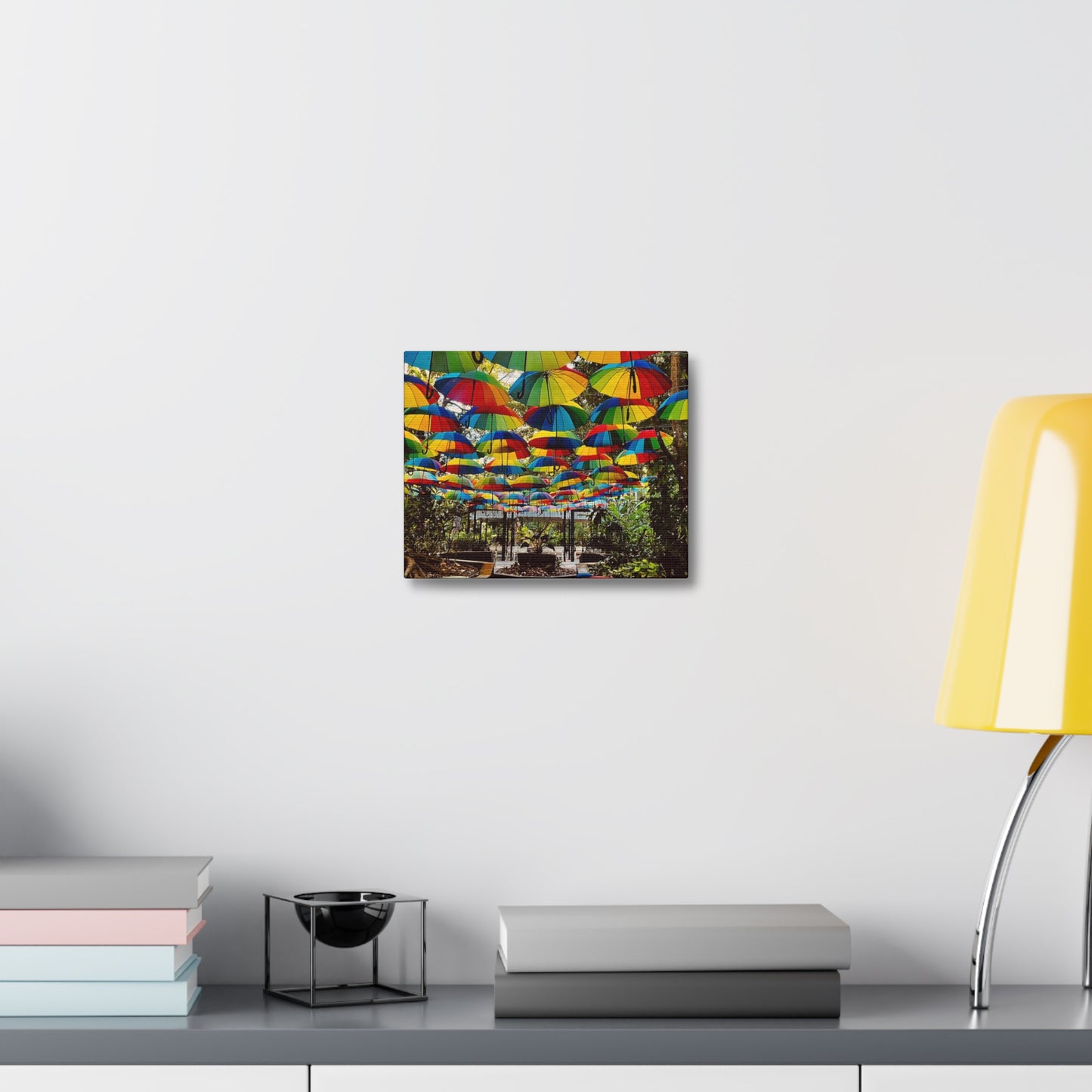 Umbrella Canopy Print on Canvas on Stretched Canvas