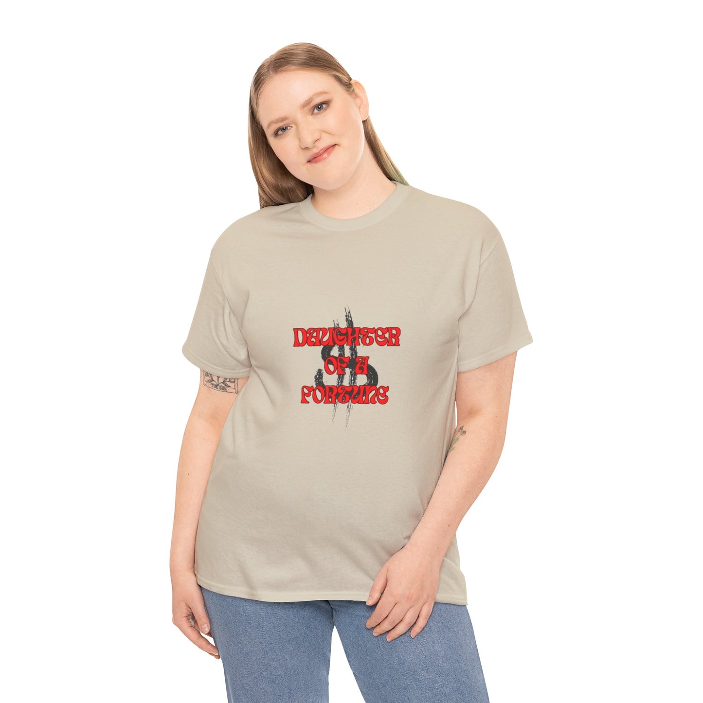 Quirky Tee (Daughter of a Fortune) Unisex Heavy Cotton Tee