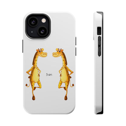 Phone Case Giraffe Twins Magnetic Tough Cases