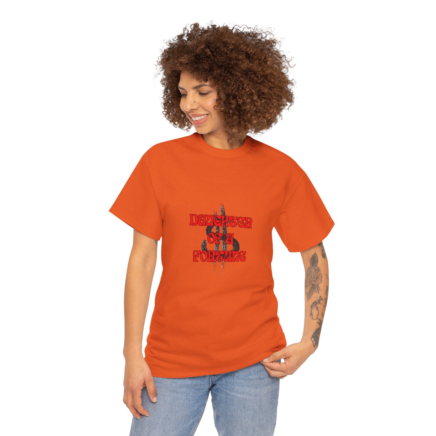 Quirky Tee (Daughter of a Fortune) Unisex Heavy Cotton Tee