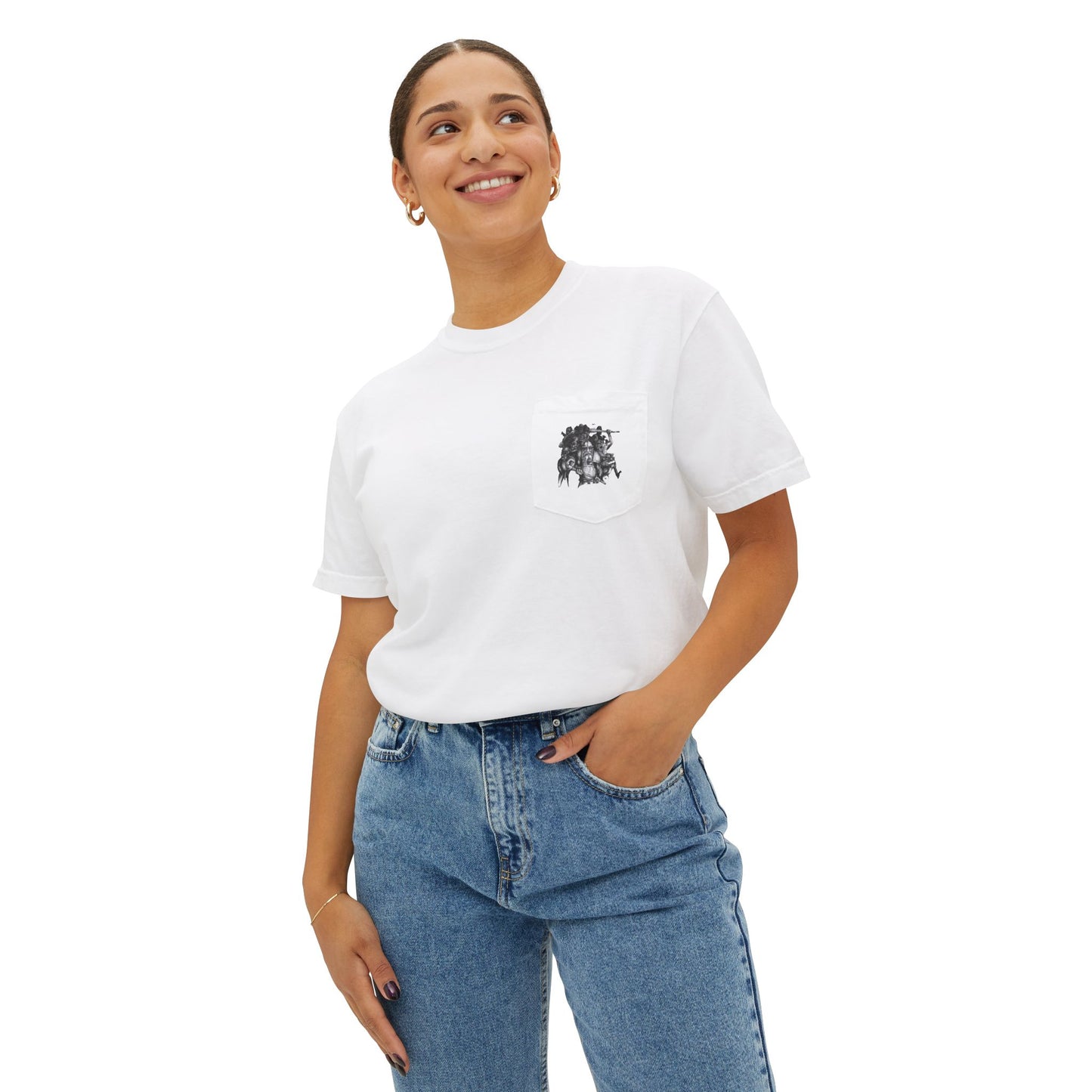 Battling Giants Unisex Garment-Dyed Pocket T-Shirt