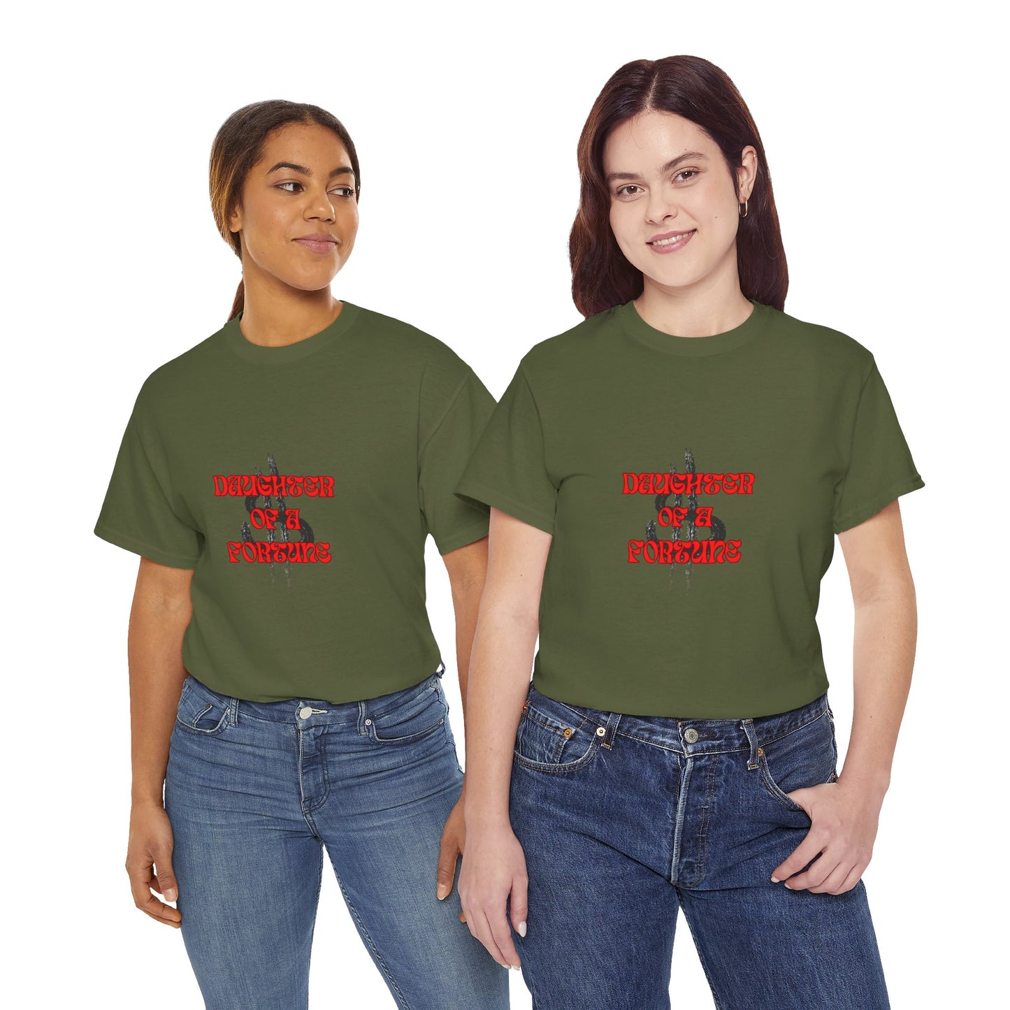 Quirky Tee (Daughter of a Fortune) Unisex Heavy Cotton Tee