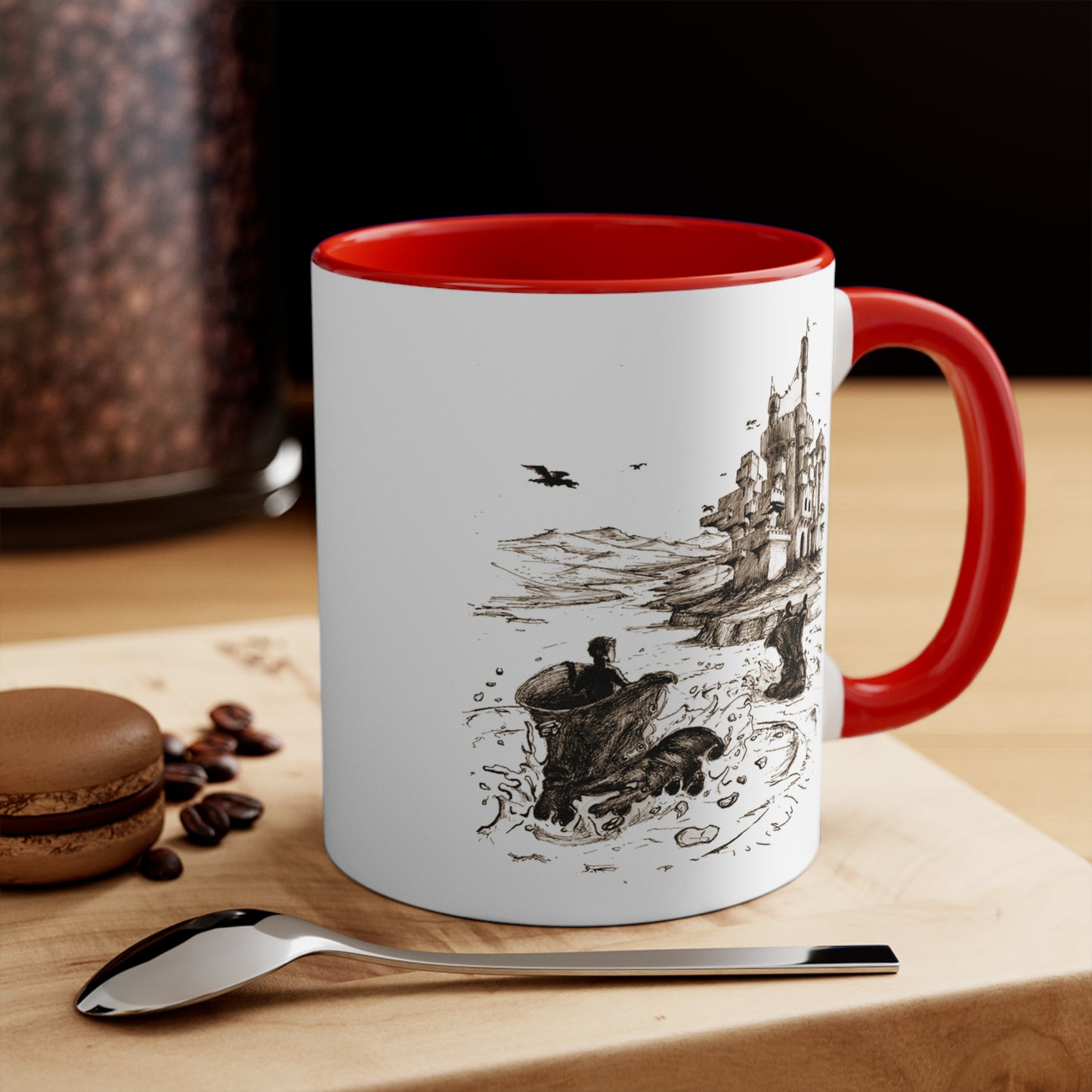 Bubbling River Accent Mugs