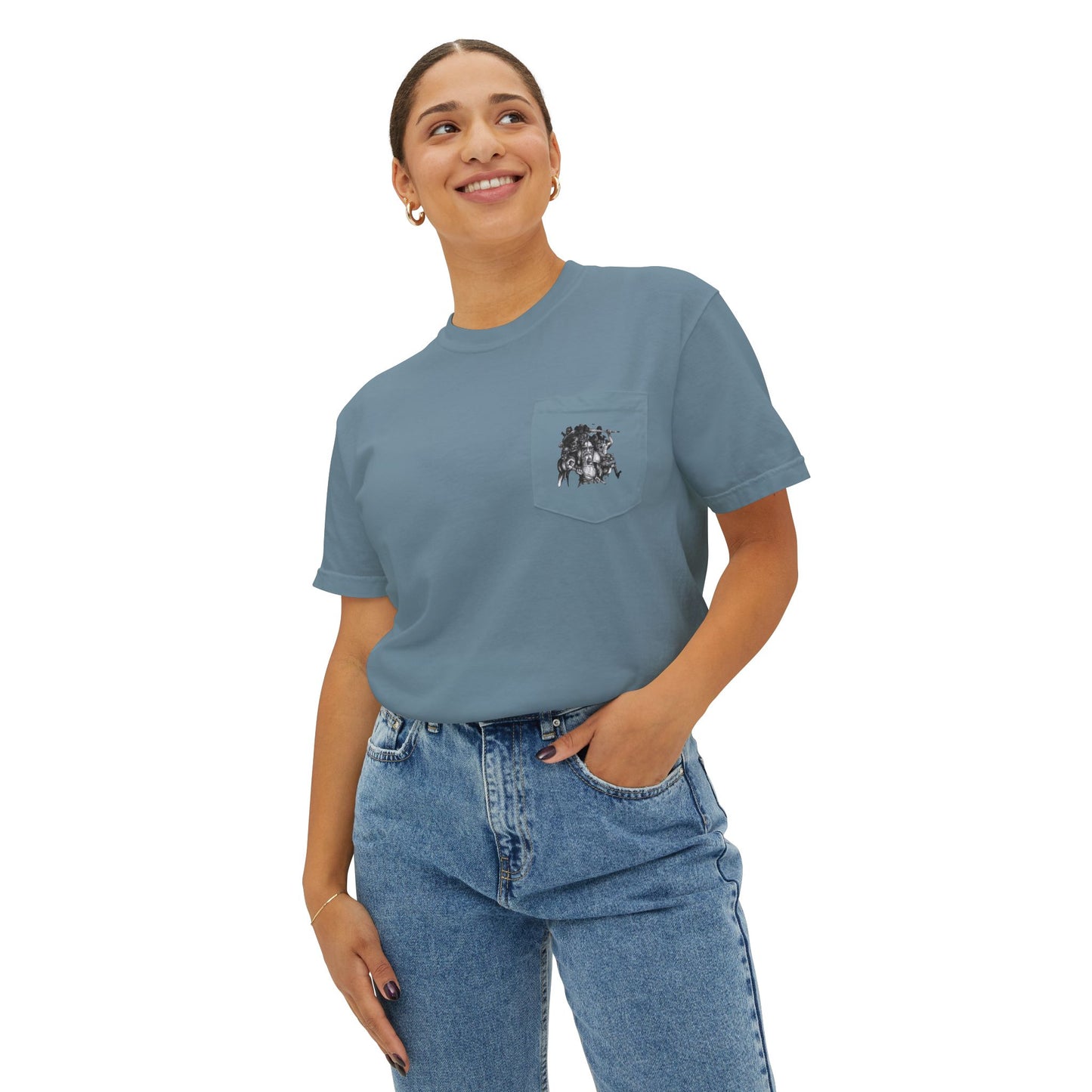 Battling Giants Unisex Garment-Dyed Pocket T-Shirt