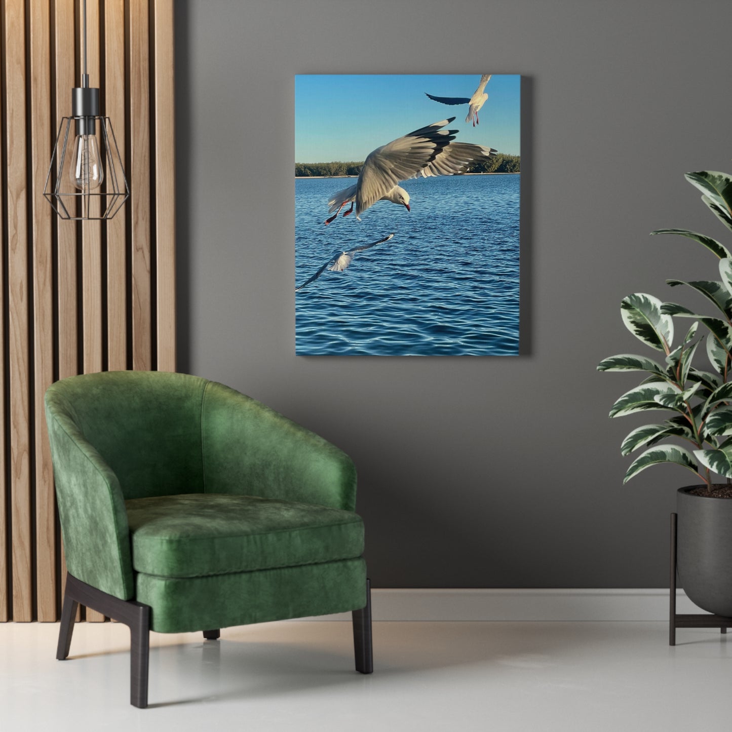 In Flight Print on Canvas on Stretched Canvas