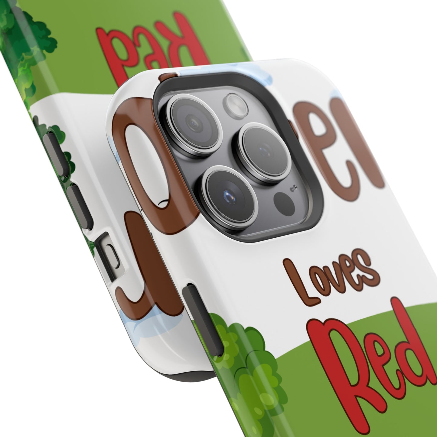 of Phone Case Oliver Loves Red Magnetic Tough Cases