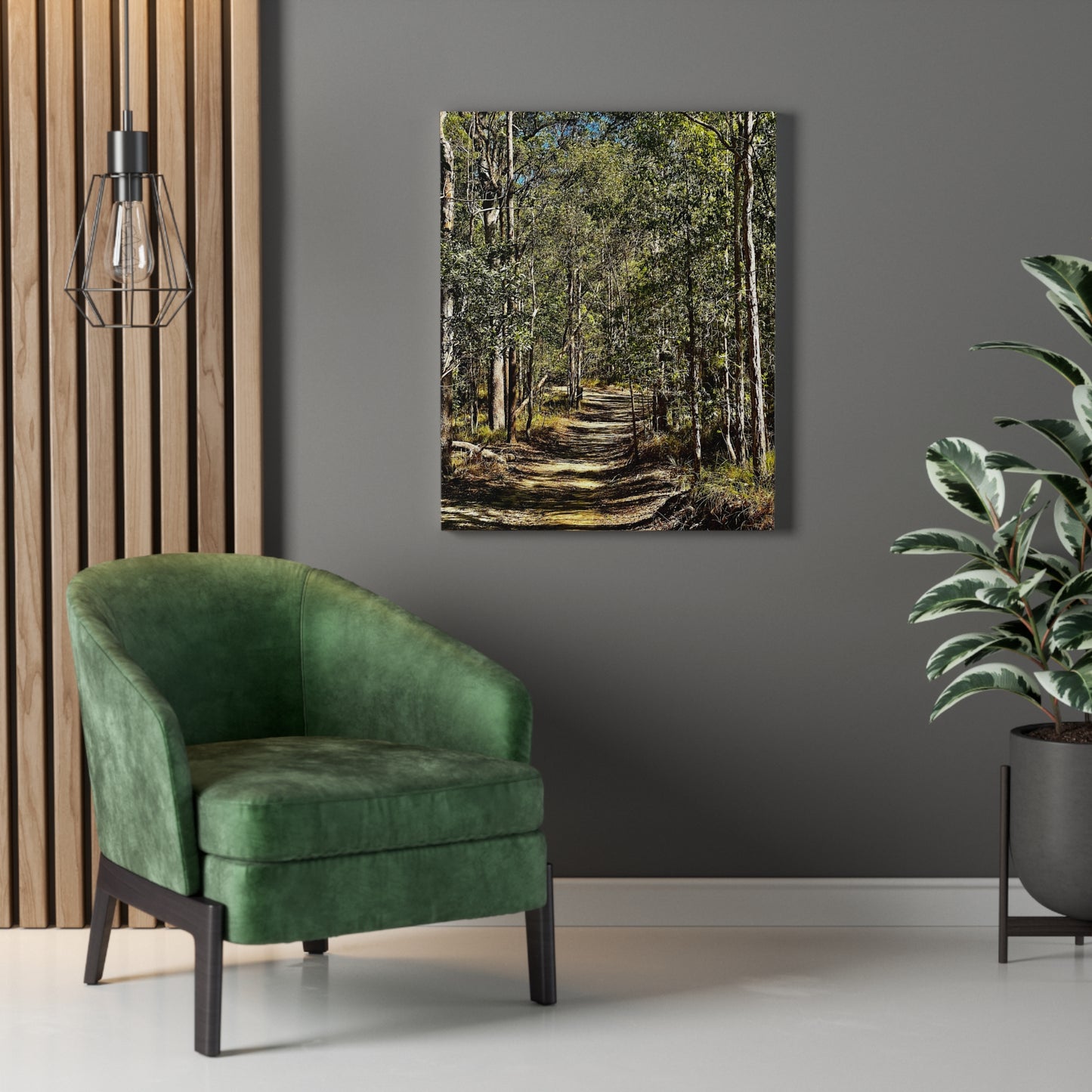 Forest Walk Print on Canvas on Stretched Canvas