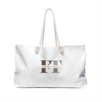 Francis Terry White Memory Weekender Bag