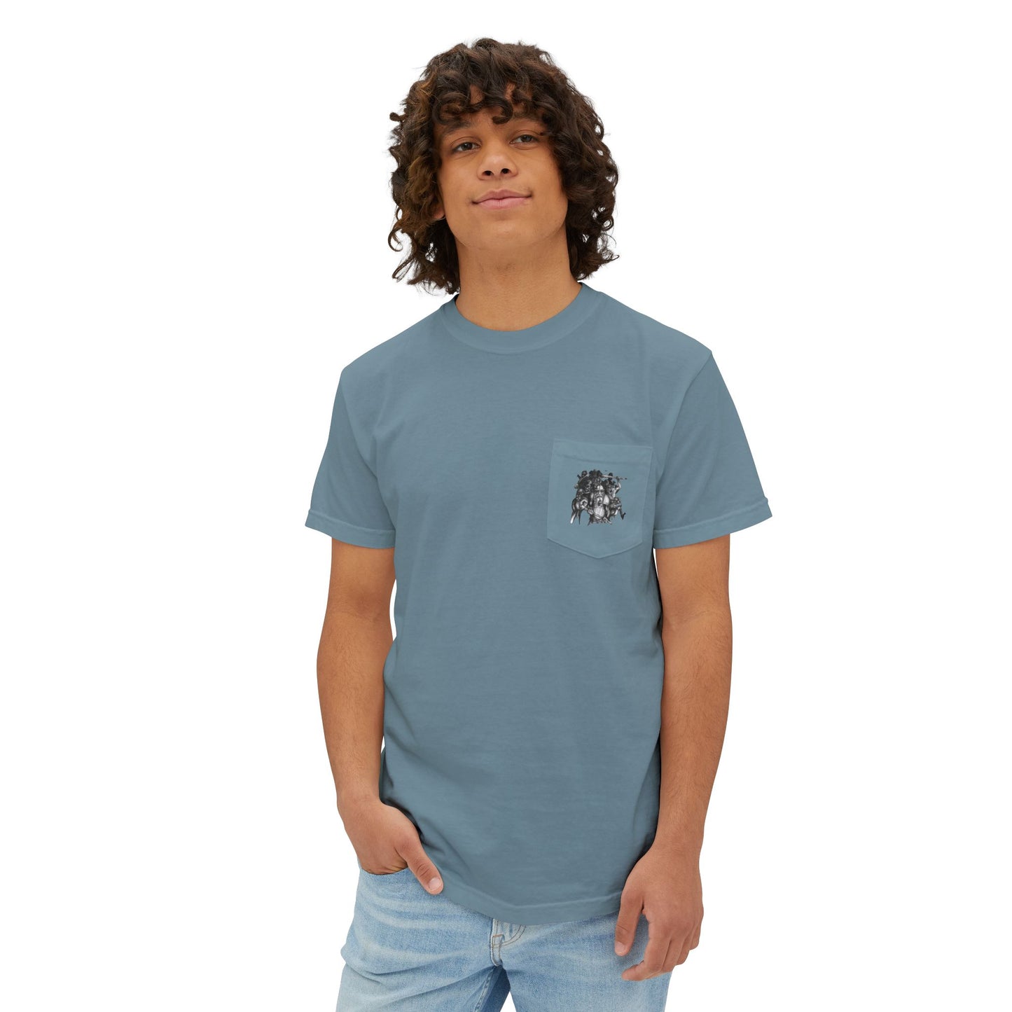 Battling Giants Unisex Garment-Dyed Pocket T-Shirt