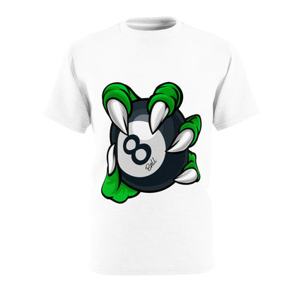 Quirky Tee 8 Ball Claw Unisex Cut & Sew Tee (AOP)