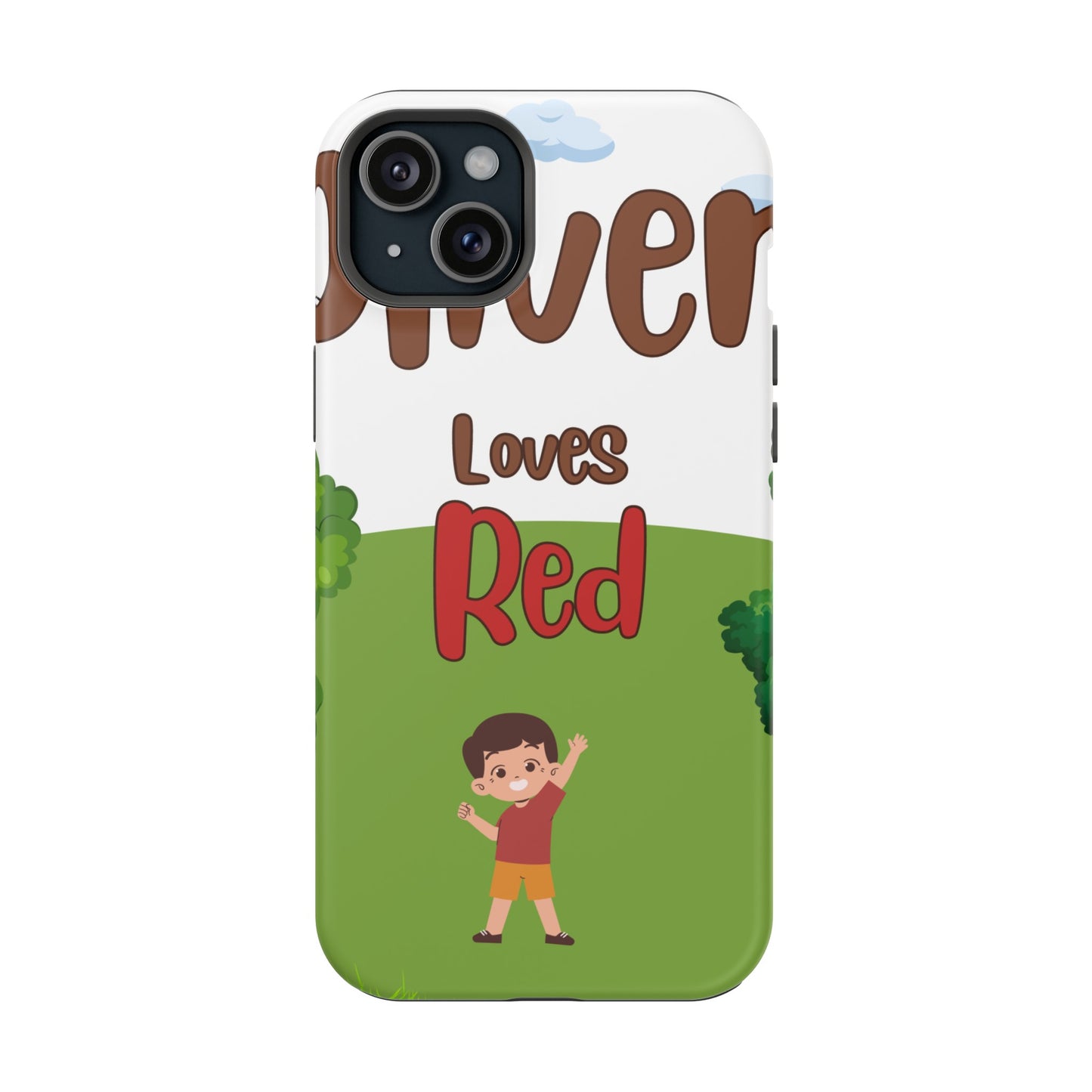 of Phone Case Oliver Loves Red Magnetic Tough Cases