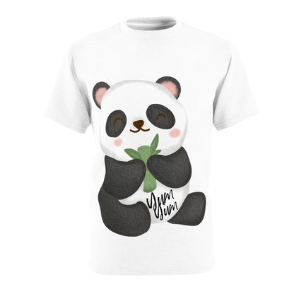 Quirky Tee Panda Unisex Cut & Sew Tee (AOP)