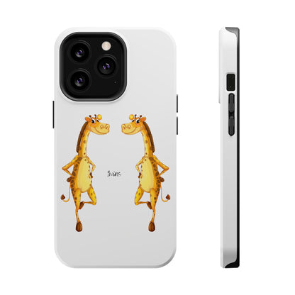 Phone Case Giraffe Twins Magnetic Tough Cases