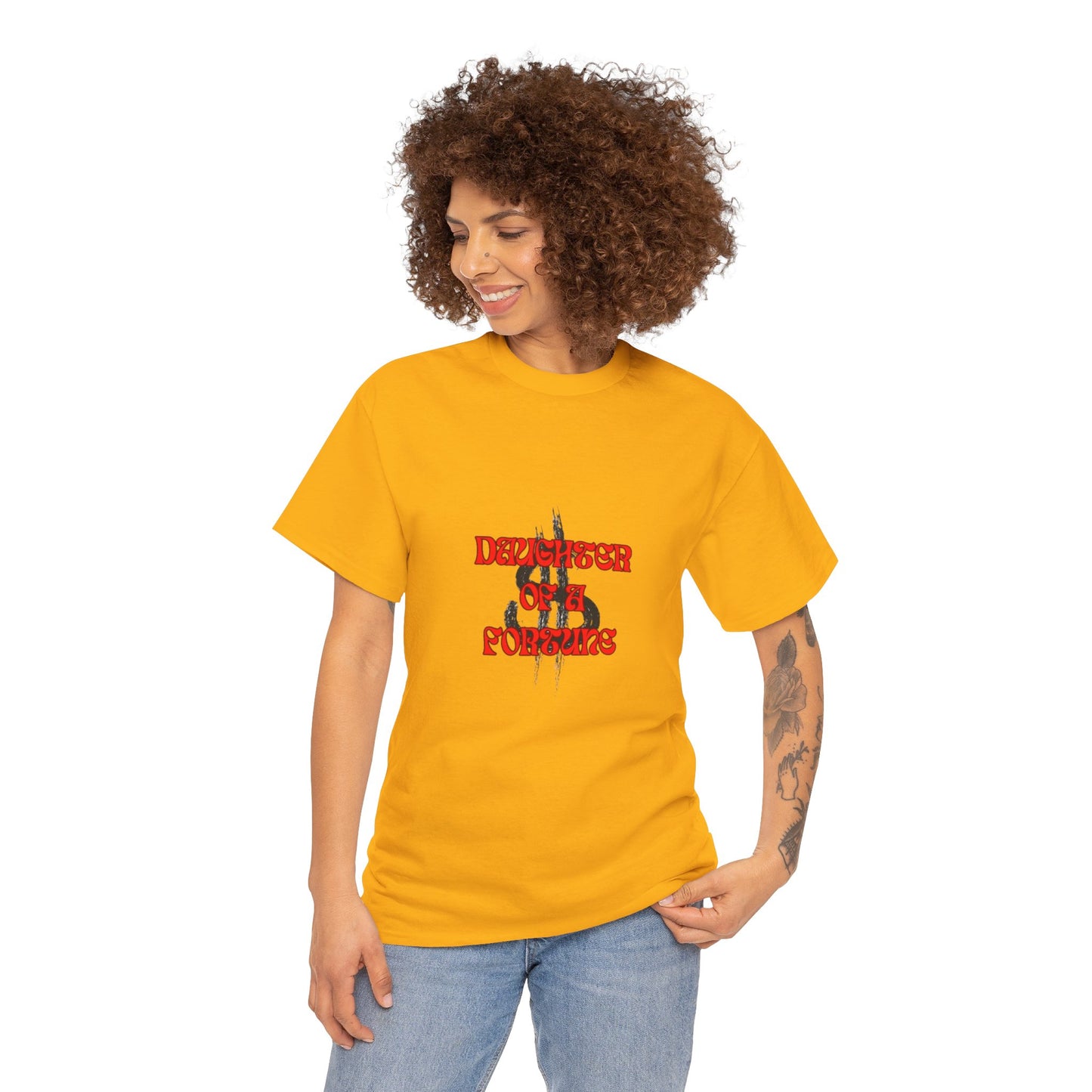 Quirky Tee (Daughter of a Fortune) Unisex Heavy Cotton Tee