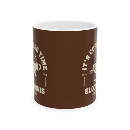 Eloominis Coffee Ceramic Mug, (11oz, 15oz)