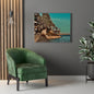 Serious Seagull Print on Canvas on Stretched Canvas
