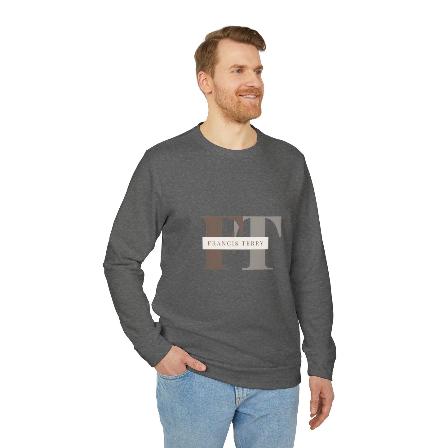 Francis Terry Customised Design adidas® Unisex Fleece Crewneck Sweatshirt